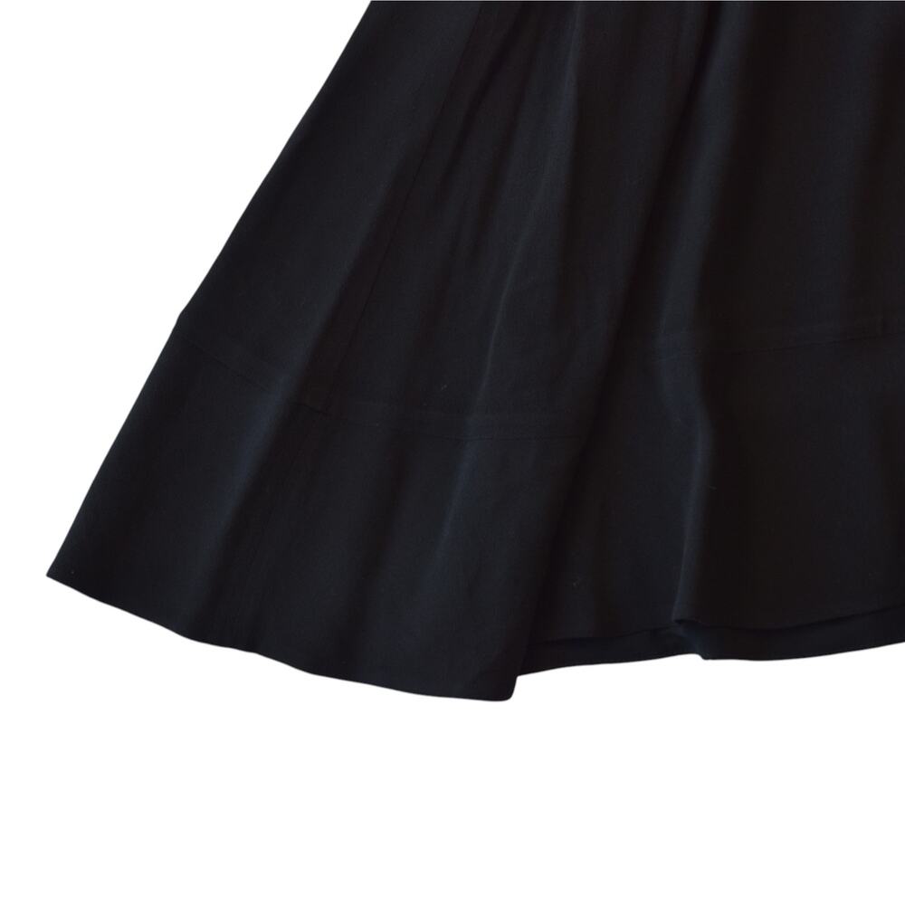 Sandro Paris Black Long Sleeve Ruffle Collar Dress Size 34 - Picture 3 of 7